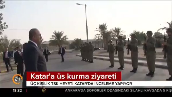 Turkey starts to expand the size of its military base in Qatar. Ankara will send 5.000 soldiers.  