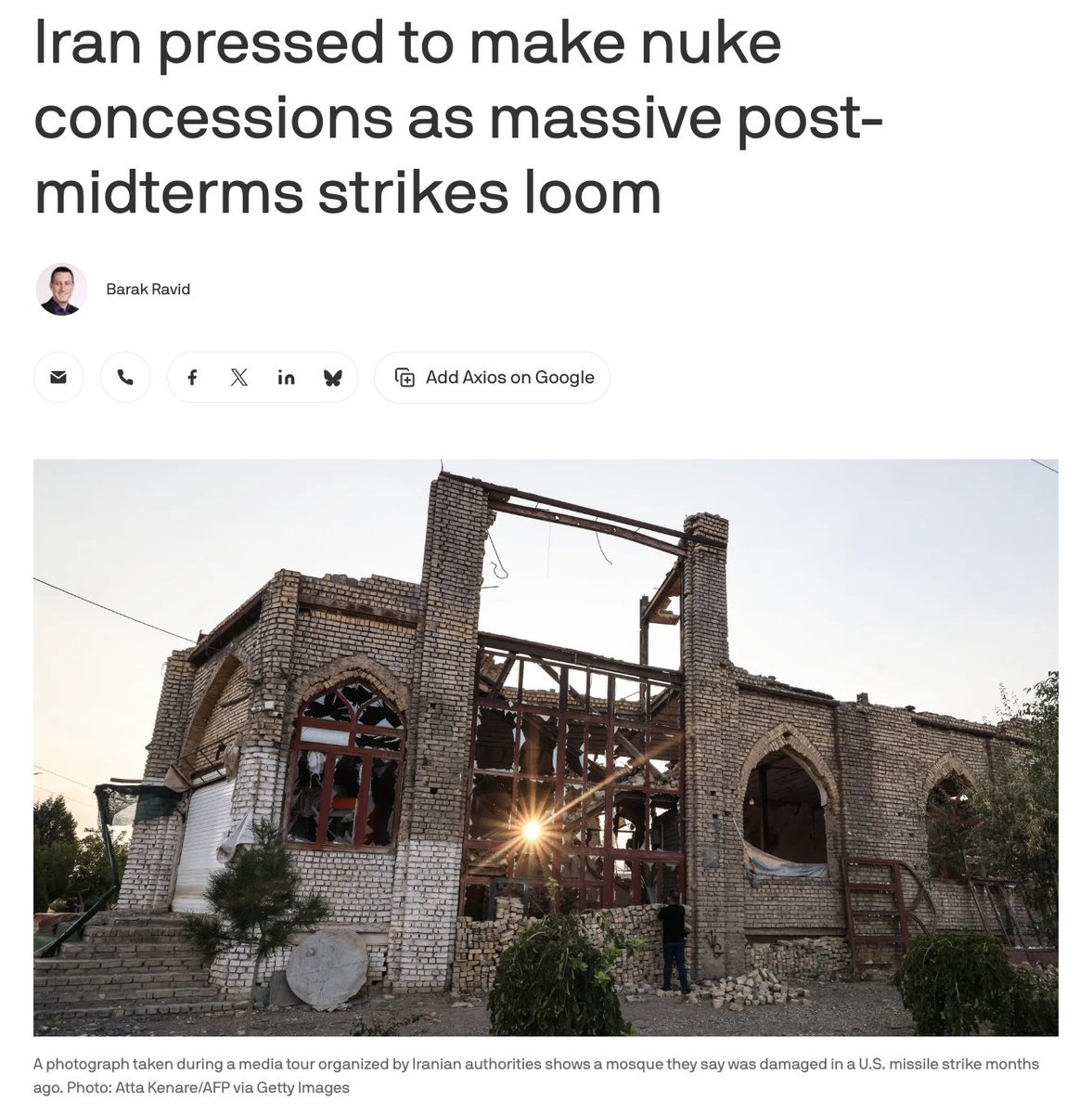 Qatar-led mediators are pushing Iran to accept nuclear concessions to avert massive U.S.-Israeli strikes after the U.S. midterm elections. The proposal would allow UN inspectors into Iran's bombed nuclear sites in exchange for limited sanctions relief and access to frozen funds
